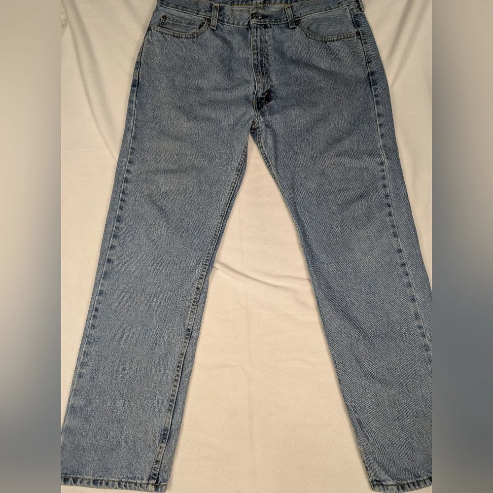 Levi's 505 Classic Straight Leg Light Wash Mens‎ Jeans Size 40